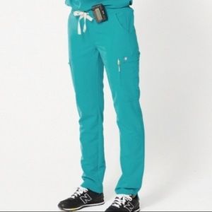 Brand new tags on xs/p teal figs skinny yola scrub pant